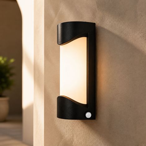 Applique murale LED à détection de mouvement, aluminium, 3 couleurs, réglable, pour couloir et extérieur (1/5)