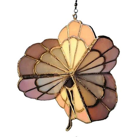 Girouette décorative en vitrail « Dame dansante », décoration de jardin à suspendre, girouette décorative « Papillon d'extérieur » (1/5)