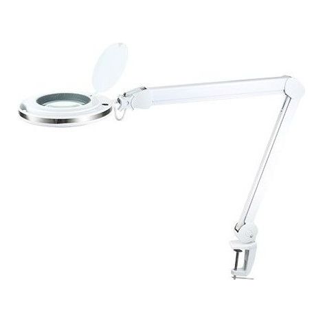Lente di ingrandimento Flexo led 3 morsetto di ingrandimento 8w bianco 6000k GSC 1803225
