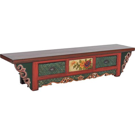 Mueble bajo de madera multicolor 140x30x30h cm (1/5)