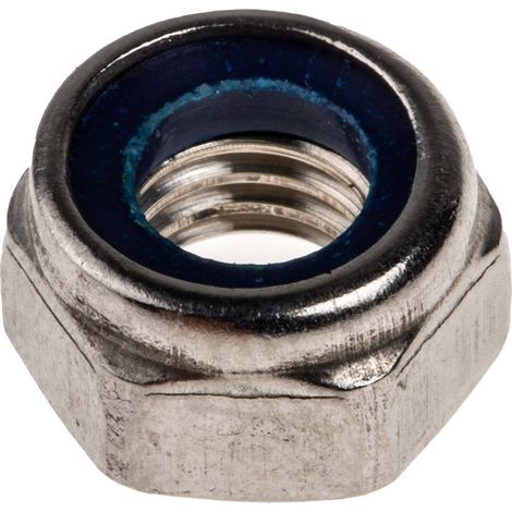 Ecrou frein RS PRO M8 Insert nylon ( Prix pour Sachet de 100 )