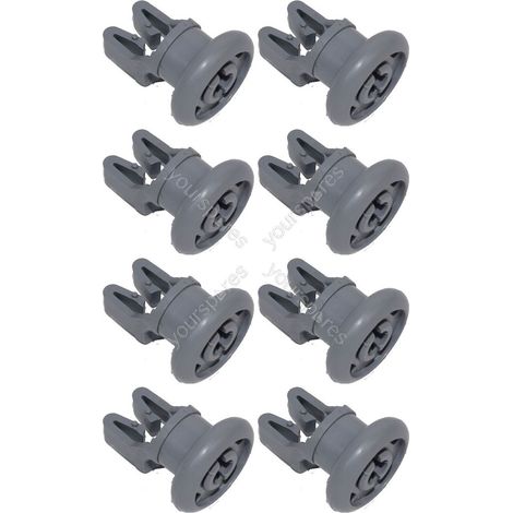 Dishwasher Upper Top Basket Rack Wheel Runners Beko x 8