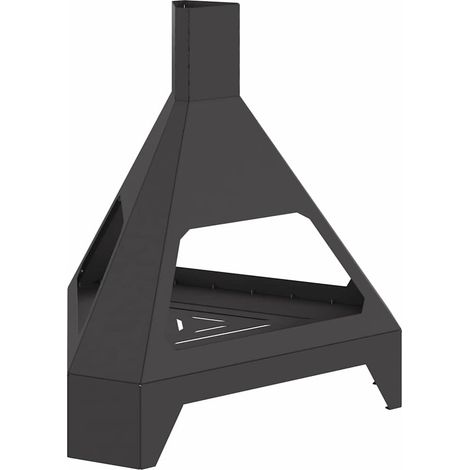 Maison Exclusive - Hoguera Negro 50 x 43 x 52 cm Acero