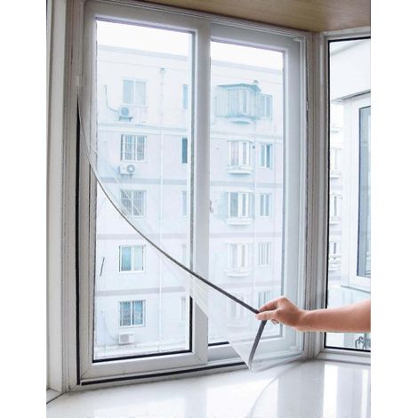 Moustiquaire autocollante pour fenêtre, 150 cm x 130 cm (1/5)