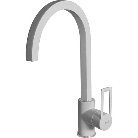 Rubinetto Miscelatore Cucina Elleci Bridge Metaltek Grigio Aluminium MMKBRI79