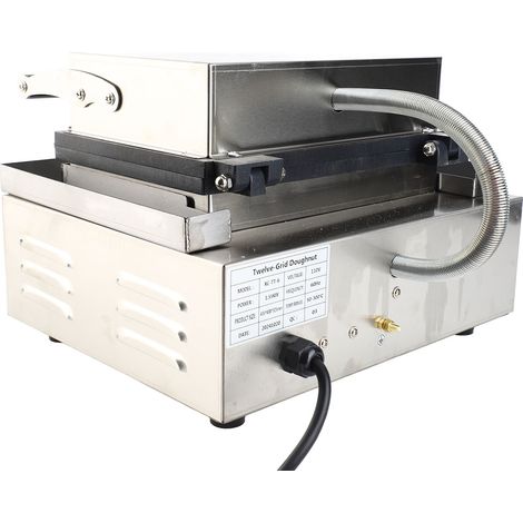 Máquina profesional para hacer donuts de 6 agujeros – Doble calentamiento – Acero inoxidable