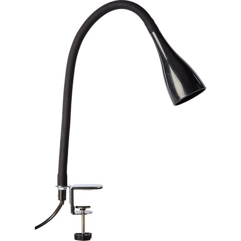 Lampe de Bureau Pince LED, liseuse, Flexible, Métal, GU10, 3 W, Noir (1/5)