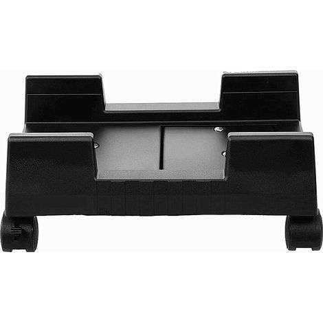 Support de sol mobile pour ordinateur de bureau avec roulettes, largeur réglable, support pour tour PC (noir) (1/5)