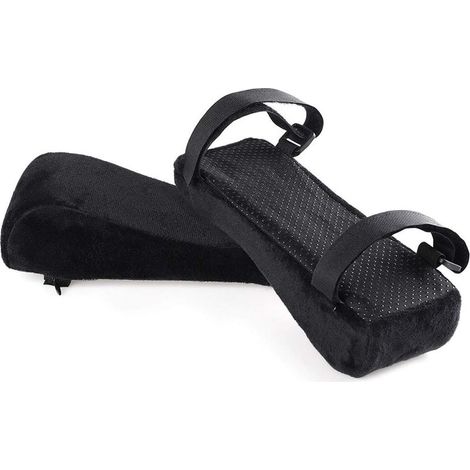 Coussinets d'accoudoir ergonomiques pour Chaise Coussin de coude Soulagement de la Pression Chaise de Bureau Accoudoir de Chaise de Jeu avec Coussinets d'accoudoir en Mousse à mémoire (1/5)