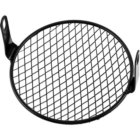 Grille de phare diamant 6,3 pouces pour moto rétro, cache latéral style café racer (1/5)