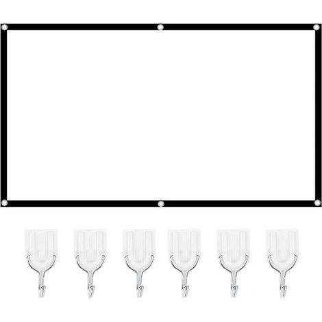 16:9 Projection Screen, Portable Foldable Projection Screen HD Projection Screen for Home Office (84 Inch) (1/5)