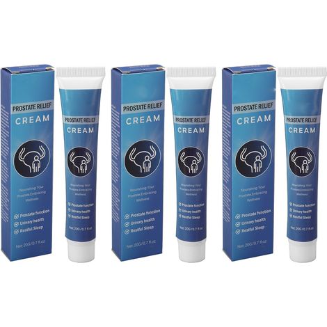 Crème Prostatique 3 Pièces 20g, Pâte Facile à Absorber pour Hommes, Complément Santé Prostatique Traitement (1/5)