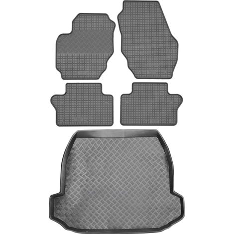 Volvo S80 Limousine (2006–2016) – SET: Gummifußmatten + Kofferraummatte (1/5)