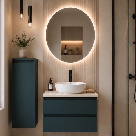 Meuble de salle de bain Vicenza 60cm Tropical - 2 - Posée