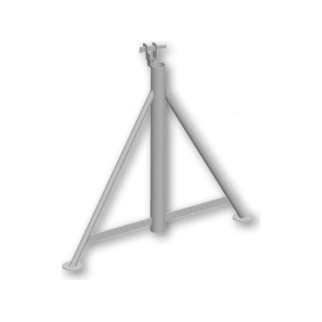 Echafaudages Stéphanois – Pied triangle pour échafaudage – Hauteur 740 mm – Poids 6,4 kg – Accessoire pour chantiers humides