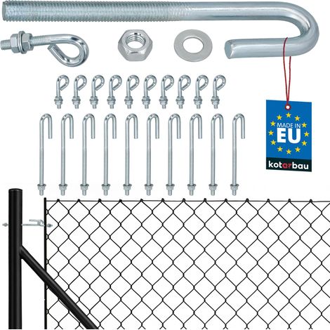 KOTARBAU® Lot de 10 Tendeurs Grillage M10, Tendeur Cable, Acier Galvanisé, Tendeur Fil de Fer Cloture, Tendeur de Fil Ouvert avec Vis de Fixation Fermée (1/5)