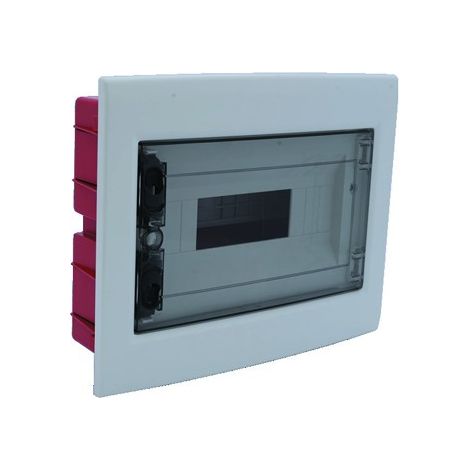 ETTROIT Centralino elettrico da incasso 18 moduli IP40 con portello trasparente fumè grigio RAL 7030 - DB110918