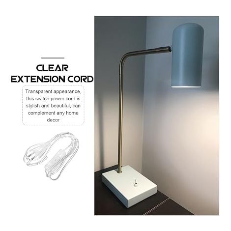 Câble d'alimentation Transparent pour Lampe Interrupteur Intégré (1/4)