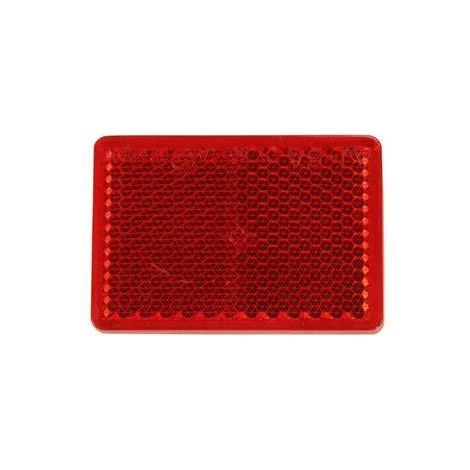 Catarifrangente adesivo rosso 57x39mm (1/2)