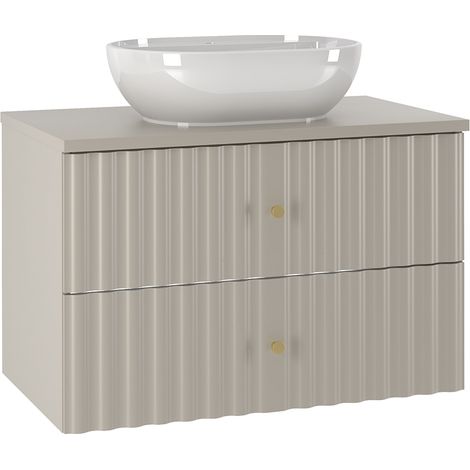 Mobile bagno con lavabo Izae cachemire 80cm