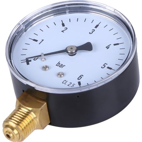 1/4 "npt Côté Montage 2.3" Face 6 Bar Compresseur Air Comprimé Jauge (1/5)