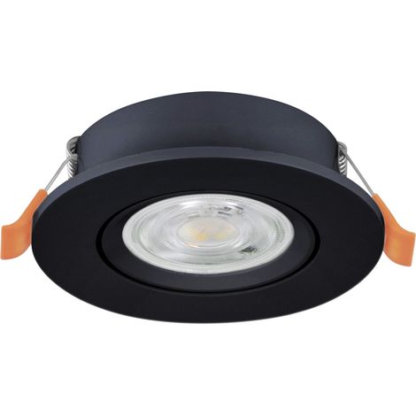 Faretto Incasso Moderno Barranco Plastiche Nere Led 4,5W 450Lm Ip20 (1/3)