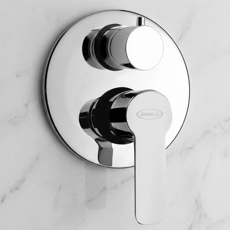 Miscelatore doccia incasso con deviatore monocomando cromato – Eolo  Jacuzzi