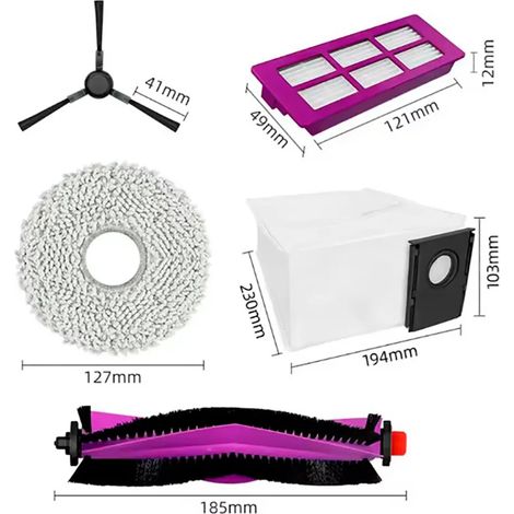 Midea V15 Kit de accesorios para aspiradora completo y duradero