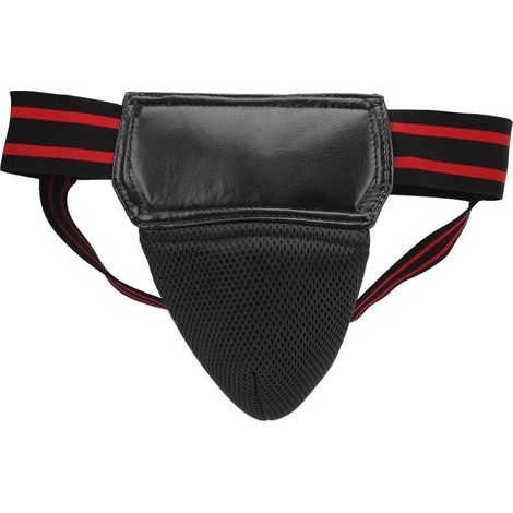 Protecteur d'aine de boxe en cuir PU, Jockstrap respirant pour Kickboxing Muay Thainoir (1/5)