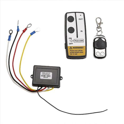 Ensemble de télécommande sans fil pour treuil 12 V de 15 m (50 pi) (1/5)
