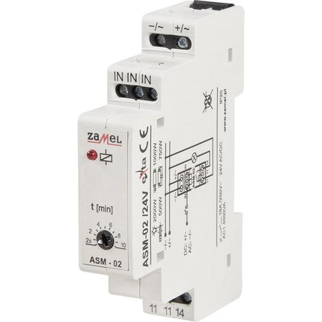 Zamel ASM-02/24V Treppenlichtzeitschalter Hutschiene 24 V (1/4)