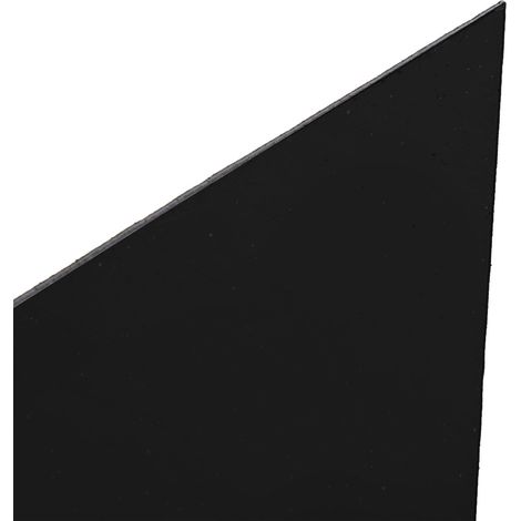 Stickers muraux miroir imperméables en acrylique à faire soi-même pour salon, salle de bain, bureau, magasin, noir, taille L (1/5)