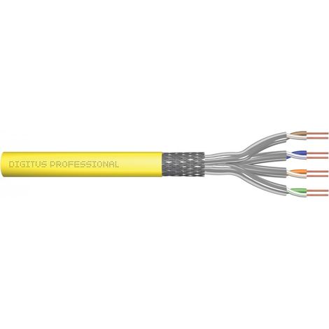 DIGITUS Cat.7A SFTP, Verlegekabel, 500 m, simplex, Dca