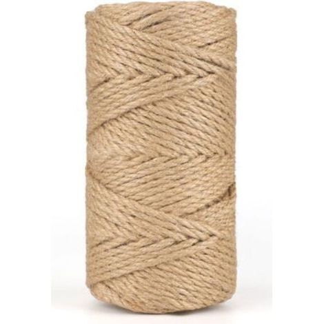 50M Corde de Jute 5MM Corde Chanvre Ficelle Corde Ficelles de Jardinage pour Le Camping,Décoration,Bricolage,Jardinage (1/5)
