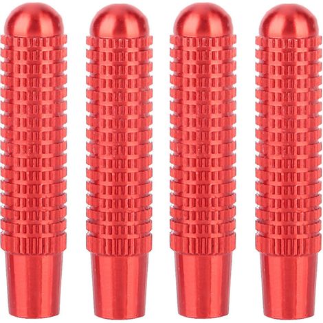Cubierta para el botón de cierre de la puerta del coche – 4 piezas, compatible con Mercedes Clase A/B/E/CLA/GLA/GLK, color rojo. (1/5)