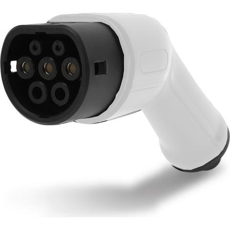 32A AC 250V Kit Adaptateur de Charge VE Prise Type2 IP54 Protection Certifié CE TUV IEC pour Véhicule Électrique Blanc (1/5)