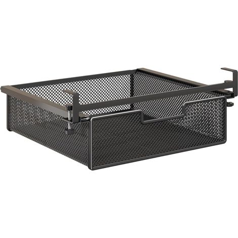Organisateur coulissant sous tiroir de bureau avec panier suspendu et (1/5)