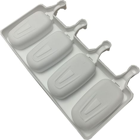 Eiscremeform, wiederverwendbar, glatte Oberfläche, weiches Silikon, sicher, leicht zu reinigen, ovale DIY-Form für Partys, Feiertage und Geburtstage (1/5)