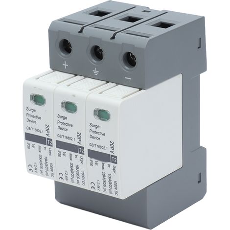 Überspannungsableiter 3P Photovoltaik-Blitzschutz 10-20 kA 1000 V DC (1/5)
