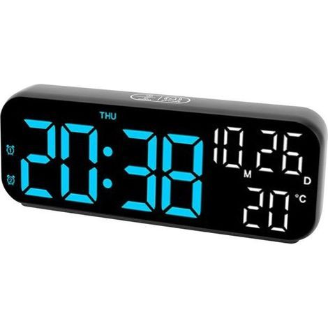 Ulisem Digital Clock - Dual Display - Voice Control - Adjustable Brightness (1/5)
