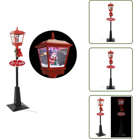 Lampadaire de Noël avec Père Noël 180 cm LED - Lampadaire Noel - Décorations Noel - Éclairage Noel - Sapin Noel - Noël - Lampadaire De Noël - Lampadaires De Noël - Réverbère De Noël - Réverbères De No (1/5)