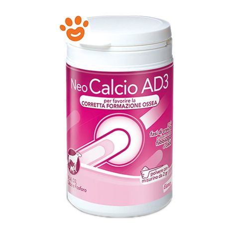 Elanco Dog Integratore Neo Calcio AD3 Polvere - Elanco Dog Integratore Neo Calcio AD3 Polvere - Confezione da 200 Gr
