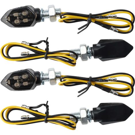 Clignotant Moto LED 12V Mini Homologué E24 Étanche IP65 5 Universel pour Scooter Moped Quad Off-Road (1/5)