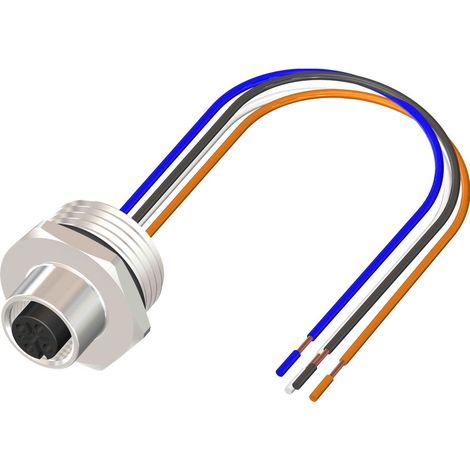 Câble d'actionneur RS PRO 4 conducteurs , M12 Femelle vers , 500mm ( Prix pour 1 )