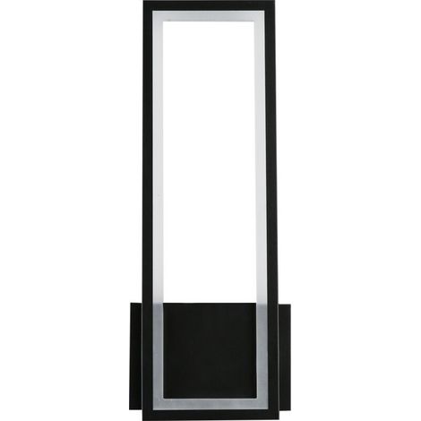 LED Indoor Wall Light, 17W Modern Black Acrylic Wall Lamp, White Light Wall Fixture for Bedroom, Living Room, Hallway, Staircase, 32CM (1/5)