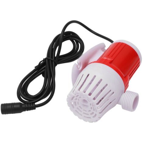 Pompe à eau, 1200 L/h, 20 W, pompe submersible DC12V, pompe de fontaine ultra-silencieuse avec une hauteur de refoulement de 5 mètres, pompe à eau pour aquarium (FMY) (1/5)