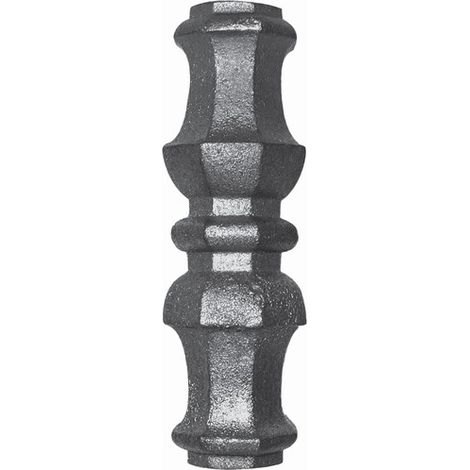 Garniture pour barreaux de Ø16mm - Hauteur 110mm largeur 38mm -Fonte - À visser - DECO FER FORGE (1/2)