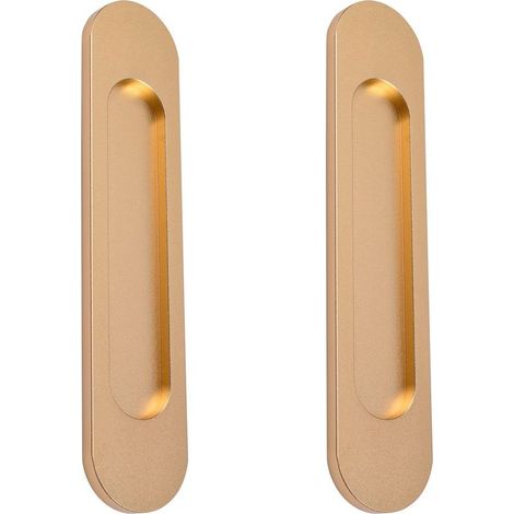 Poignées de porte coulissante ovales auto-adhésives, poignée sans perforation pour porte de grange coulissante, fenêtres(2pcs) (1/5)
