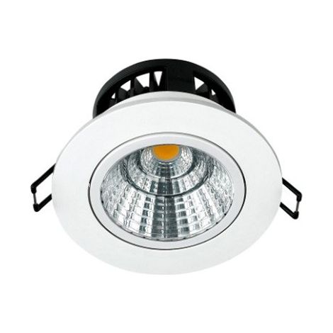 Downlight LED Empotrable Direccionable Redondo 15W 3000K - Corte 125 mm
