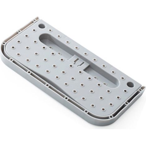Étagère à chaussures murale auto-adhésive et pliable, gain de place, en PP, pour porte de salle de bain, grise, taille unique (1/5)